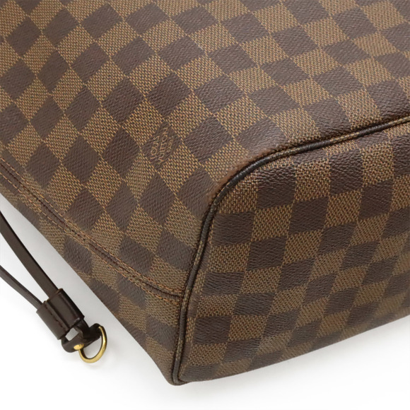 LOUIS VUITTON Authentic Brown Damier Neverfull MM Shoulder Bag - Picture 4 of 8